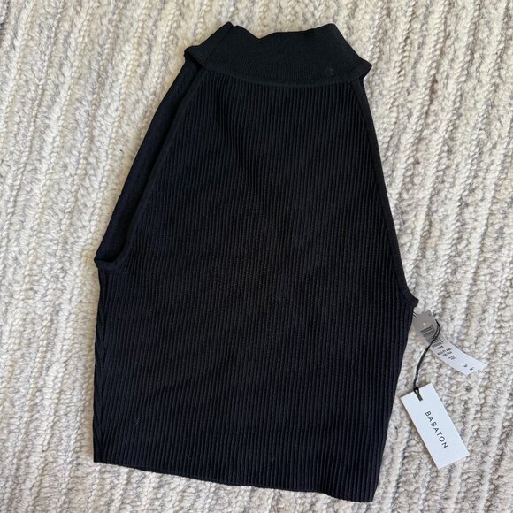 Aritzia Sculpt Knit Mockneck Halter Top NWT - Picture 2 of 4